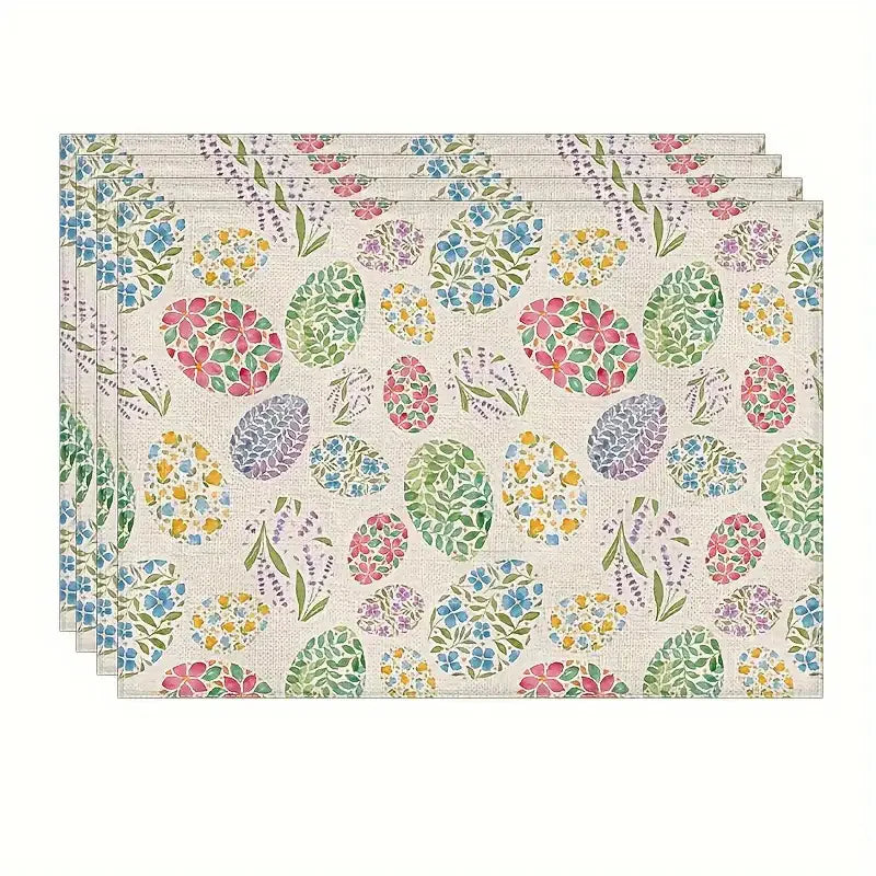 Easter Linen Placemat – Bunny & Egg Spring Table Mat