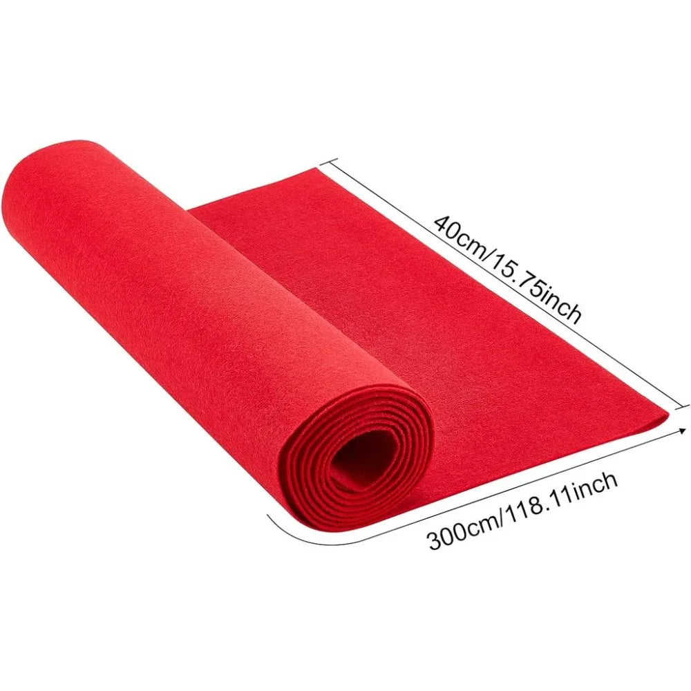 Red Nonwoven Felt Fabric Roll 10FT x 15.75" | DIY Craft Sewing