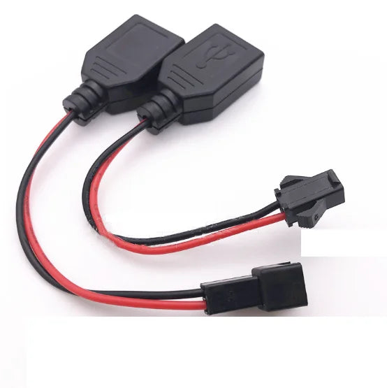 10cm USB to SM2.54-2P Charging Cable for RC Cars & Boats
