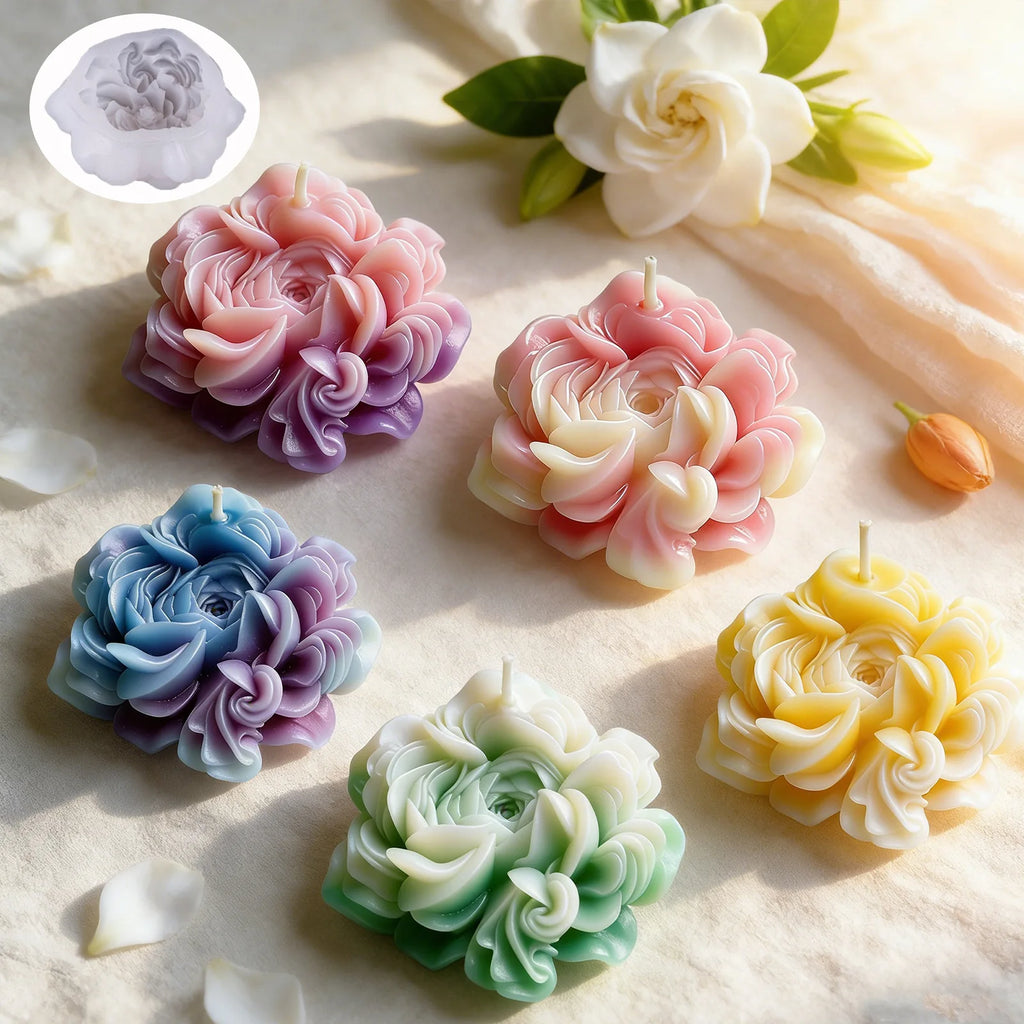 3D Flower Silicone Mold – Candle, Soap & Clay DIY Craft