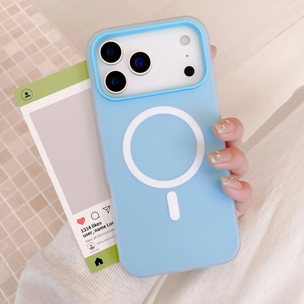 2-in-1 MagSafe Magnetic iPhone Case – Candy Color Matte