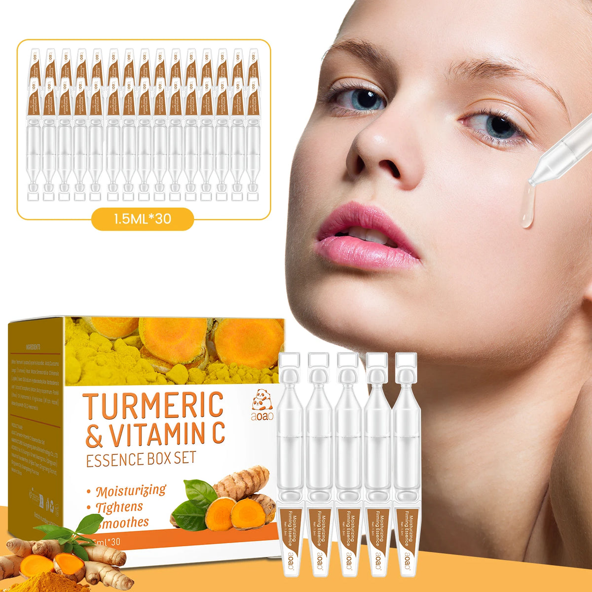 Turmeric & Vitamin C Face Serum – Aloe Vera & Vitamin E