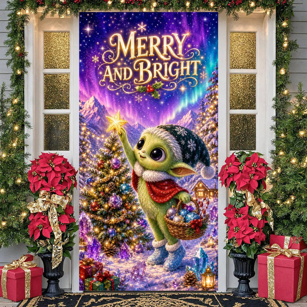 Magical Christmas Holiday Banner – Festive Backdrop Decor