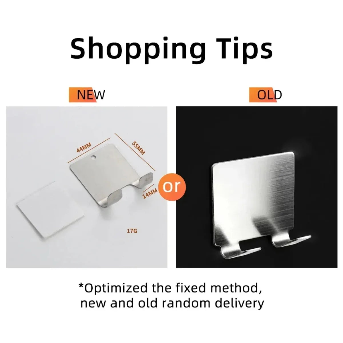 2-Pack Stainless Steel Razor Holder & Bathroom Shaving Organizer
