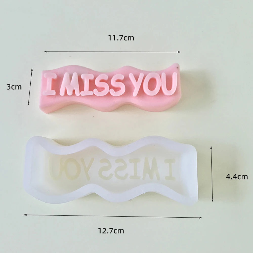 "I Love You" 3D Silicone Mold – Candle, Soap & Resin DIY
