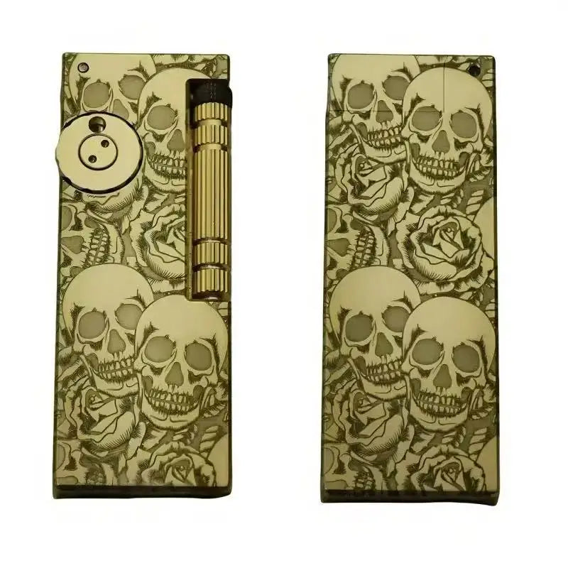 Retro Brass Kerosene Lighter | Arm-Lift Sliding Wheel Design
