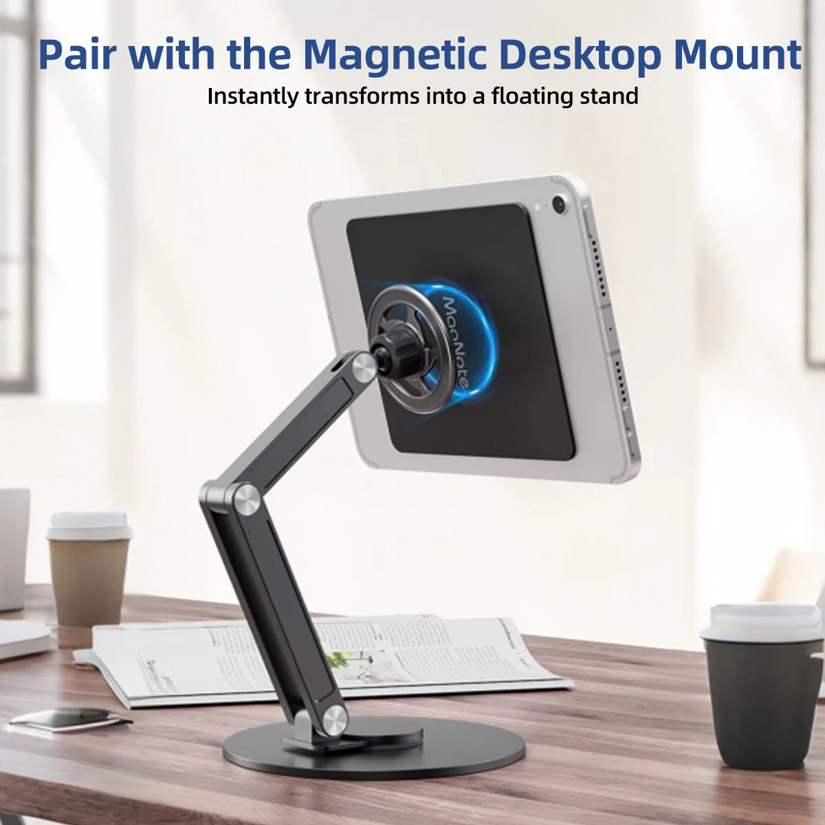 Universal Magnetic Tile Holder for iPad & E-Reader Tablets