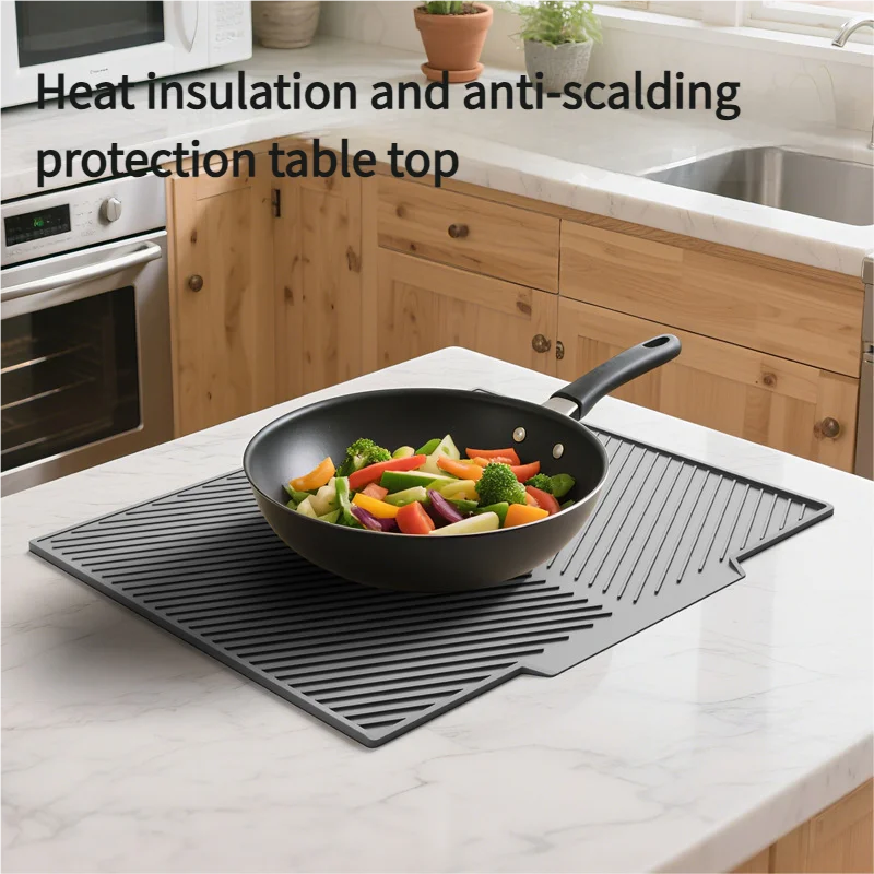 Food-Grade Silicone Dish Drying Mat – Heat-Resistant, Foldable