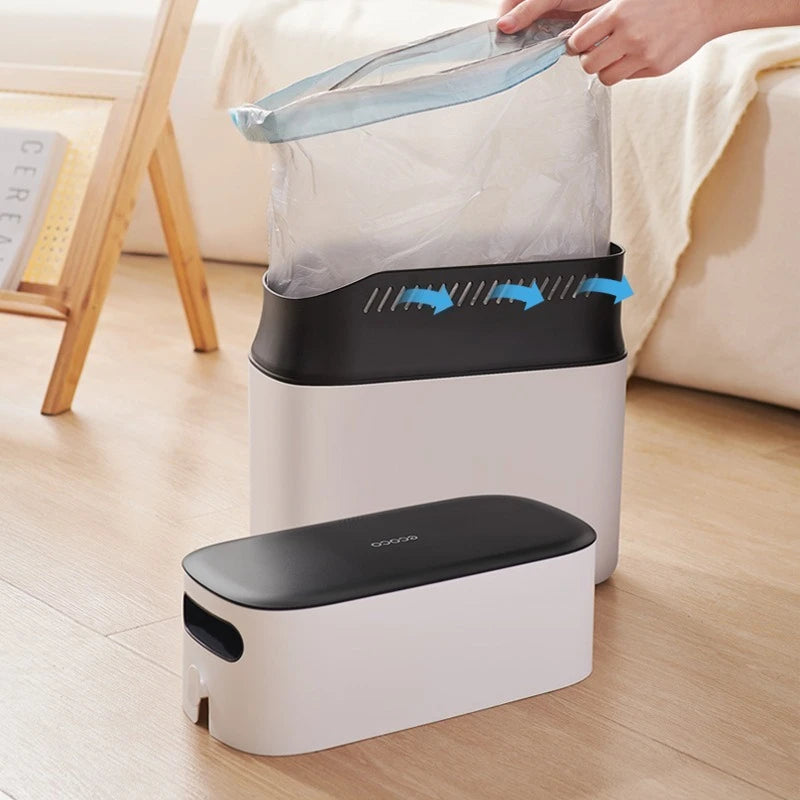 Slim One-Touch Odor-Proof Trash Can – 8L Space-Saving Bin