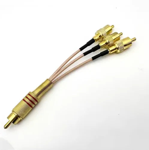 RCA Y Splitter Cable – 1 Male to 2 Female Audio Adapter