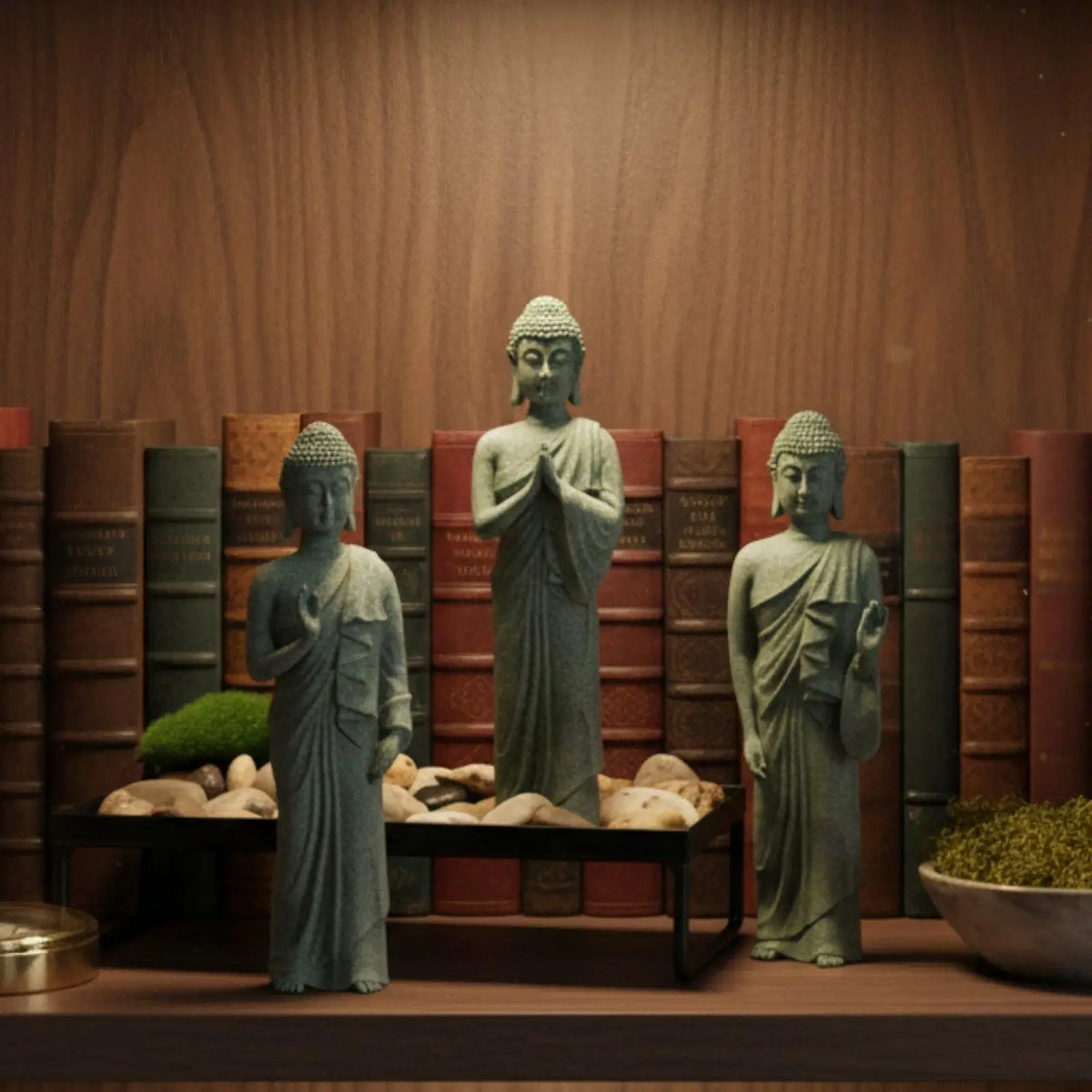 Standing Resin Buddha Statue – Home, Office & Yoga Décor