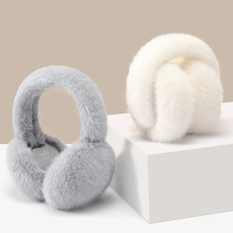 Soft Plush Earmuffs – Winter Ear Covers for Women & Men