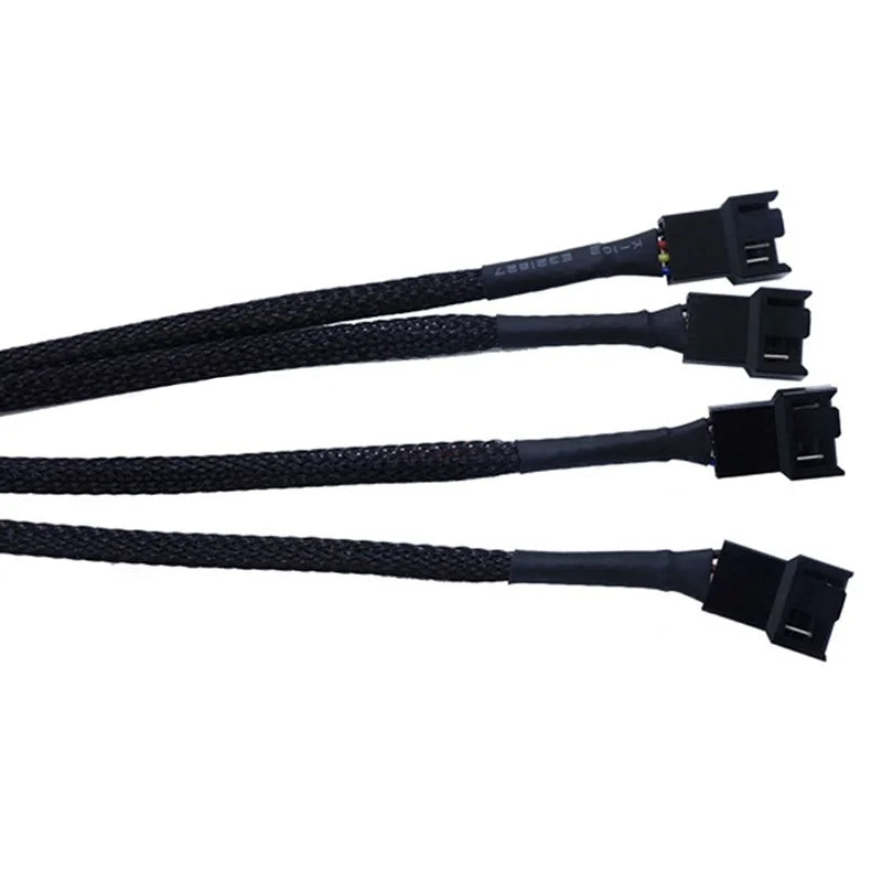 4-Pin PWM Fan Splitter Cable 1 to 4 Ways – 27cm Extension