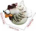 Big-Eyed Chicken Garden Ornament – Fence & Courtyard Decor