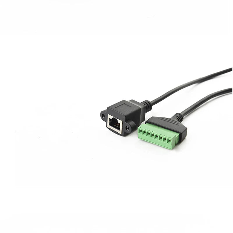 RJ45 Ethernet Female Adapter Cable – No-Solder Pure Copper LAN