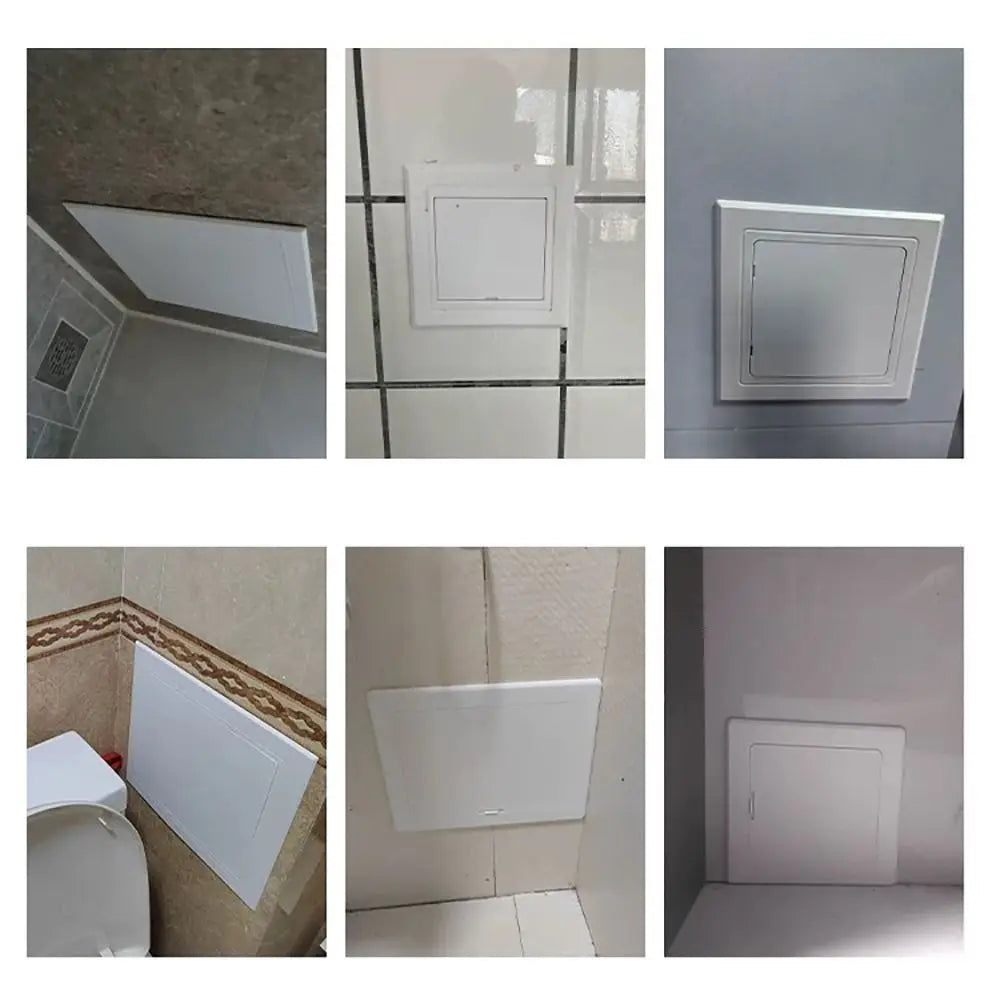 White Self-Adhesive Access Panel Door – ABS Plastic Hatch