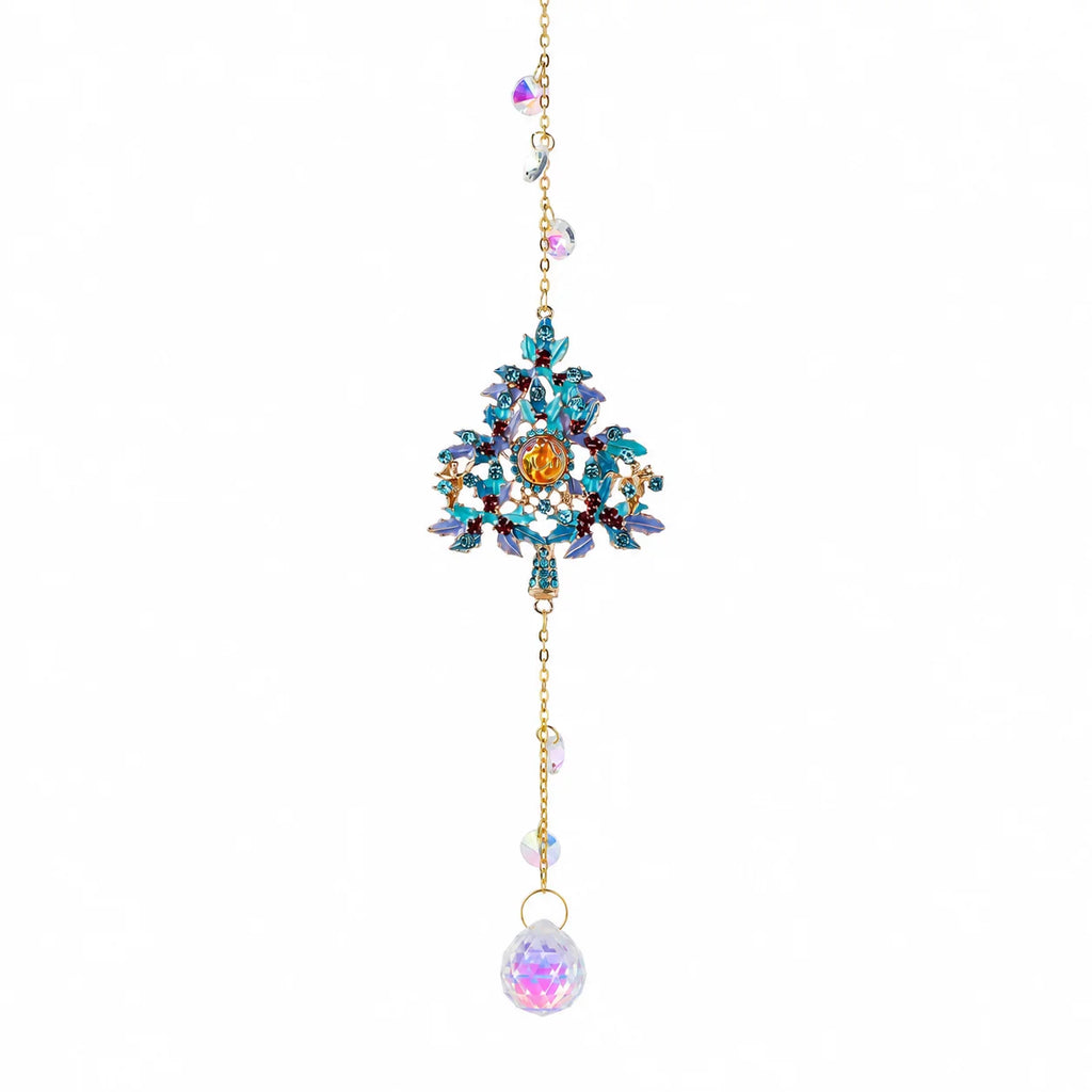 Crystal Christmas Tree Suncatcher – Rainbow Prism Ornament