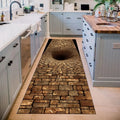 2D Optical Illusion Runner Rug – Non-Slip Washable Hallway Mat