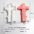 3D Rune Cross Silicone Mold – Candle, Resin & Gypsum Casting