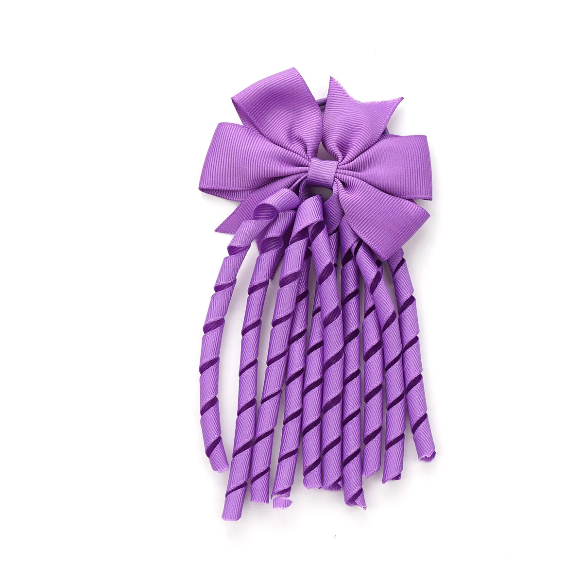 12-Pack Girls' Grosgrain Ribbon Bow Hair Ties | Cheerleading