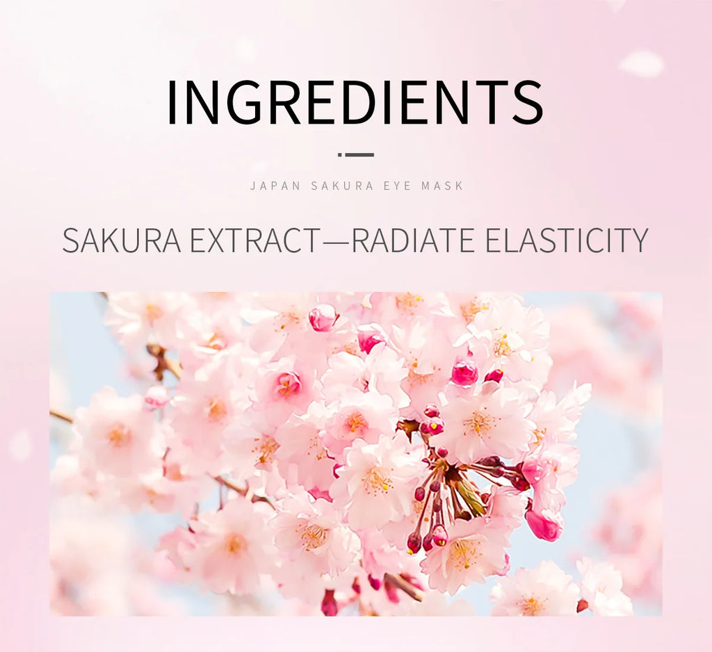 LAIKOU Sakura Collagen Gel Eye Patches – 50 Pcs Moisturizing
