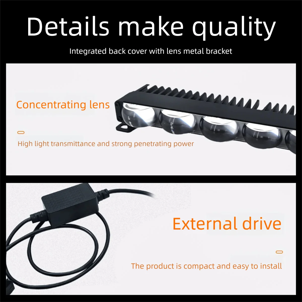 Mini LED Projector Fog Work Lamp – Car, Motorcycle & SUV