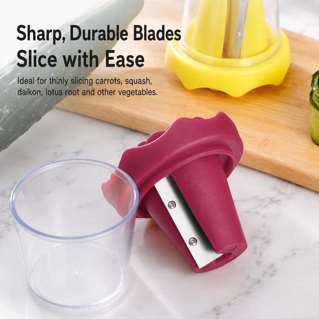 Rose Vegetable Curler & Spiral Slicer – Kitchen Garnish Tool