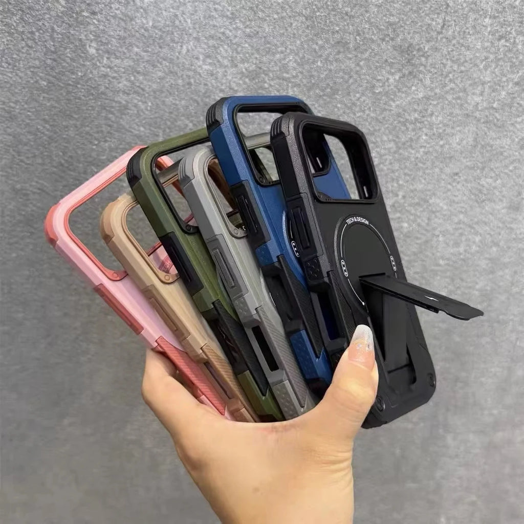 Armor Magnetic Kickstand Case for Samsung – MagSafe Ready