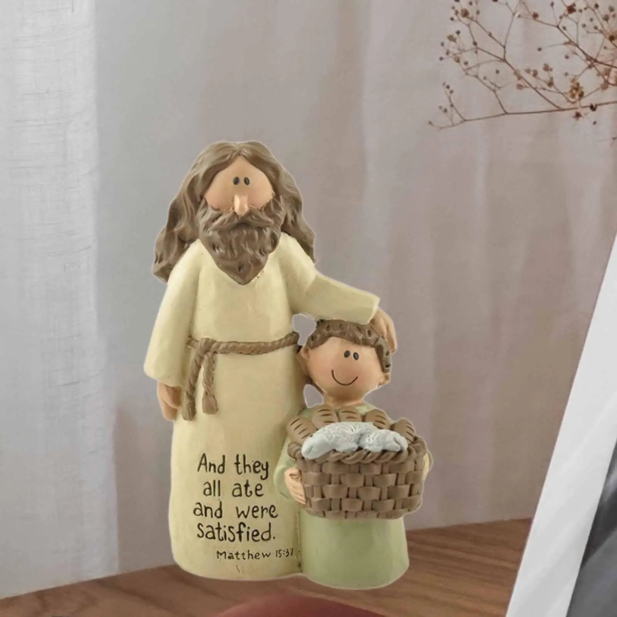 Jesus with Children Resin Figurine | Catholic Collectible Statue