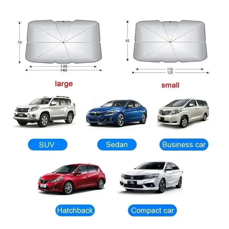 Car Sunshade – Front Windshield & Side Window Sun Cover