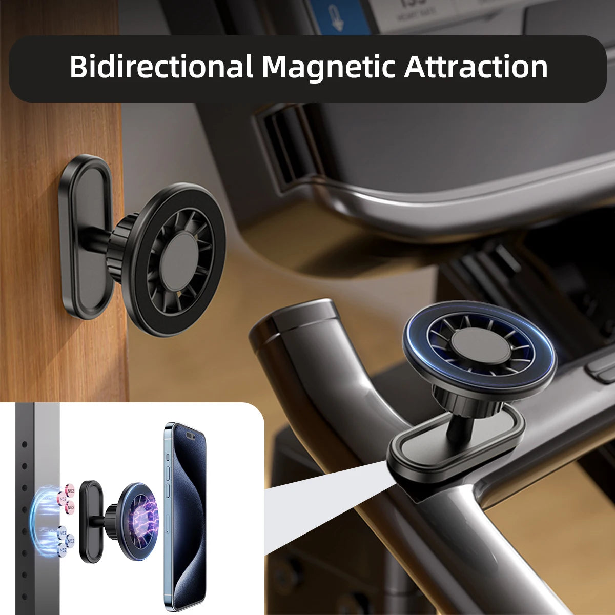 Magnetic Golf Cart Phone Mount | MagSafe iPhone Holder