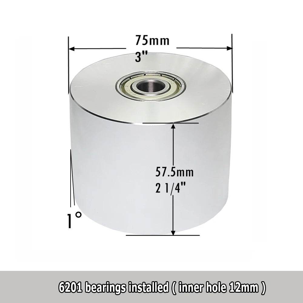 Aluminum Contact Wheel for Belt Grinder | Drive Idler Track