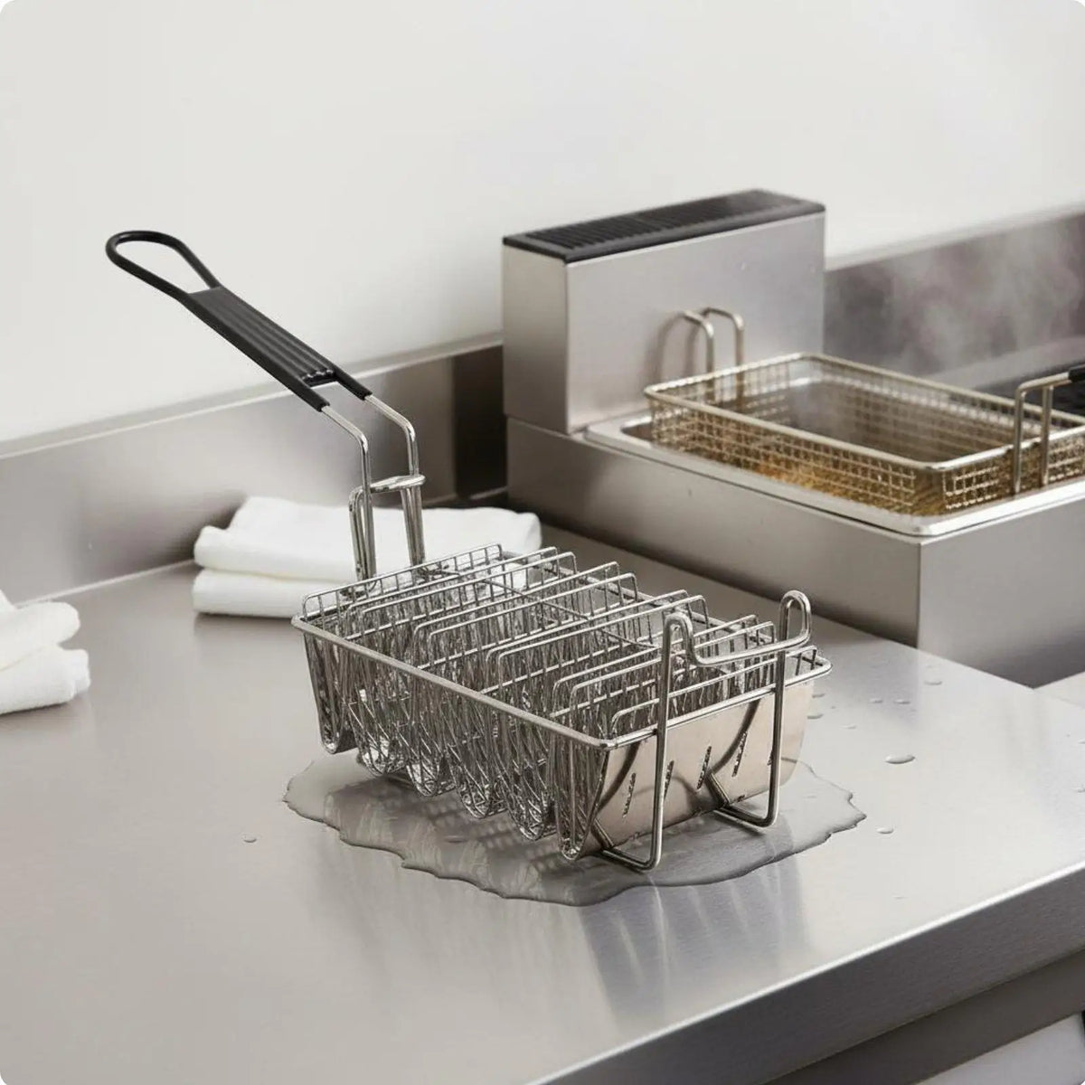 Stainless Steel Taco Holder Deep Fryer Basket | Restaurant Use