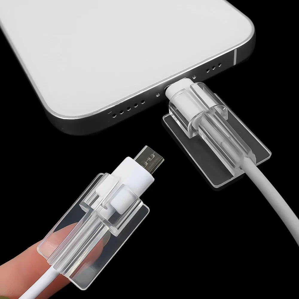 iPhone Charger Case & Cable Winder Kit – Clear TPU Protection