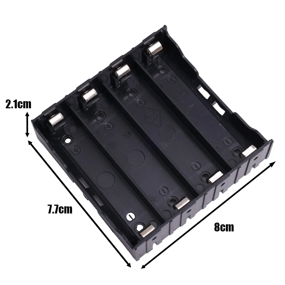 18650 Battery Holder Case – 1/2/3/4 Slot DIY Storage Box