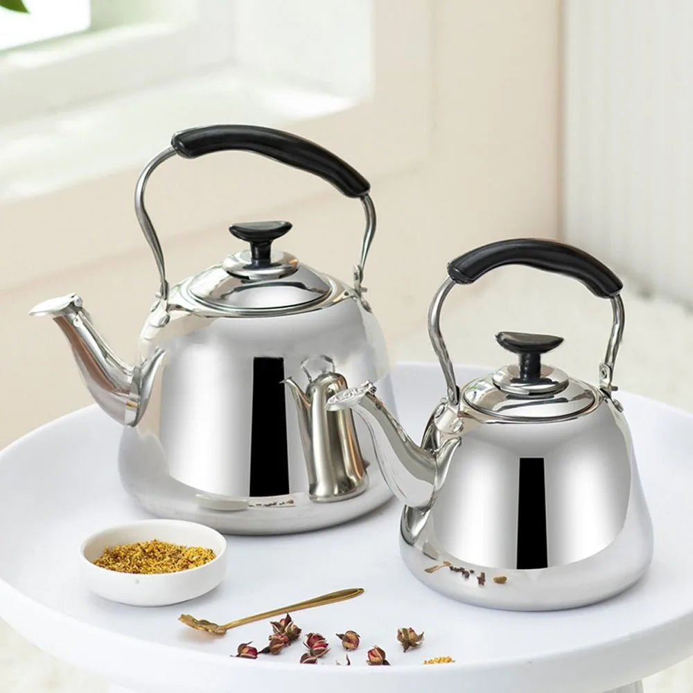 Stainless Steel Whistling Tea Kettle – Large Capacity