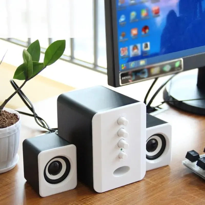 USB Wired Computer Speaker System – Gaming, Music & Multimedia