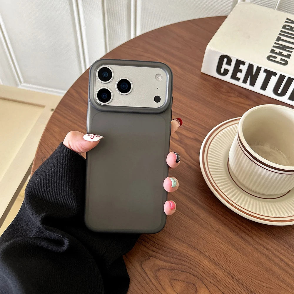 Clear Matte Silicone iPhone Case | Candy Color TPU Cover