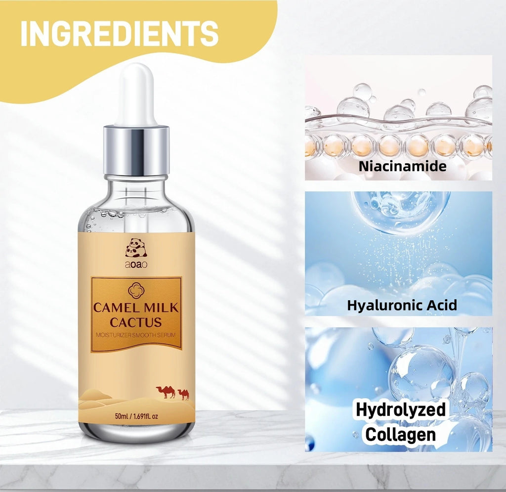 Camel Milk Face Serum | Hyaluronic Acid, Purslane & Collagen