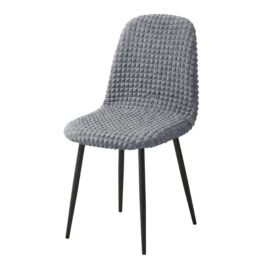 Stretchy Bubble Grid Dining Chair Cover | Universal Fit