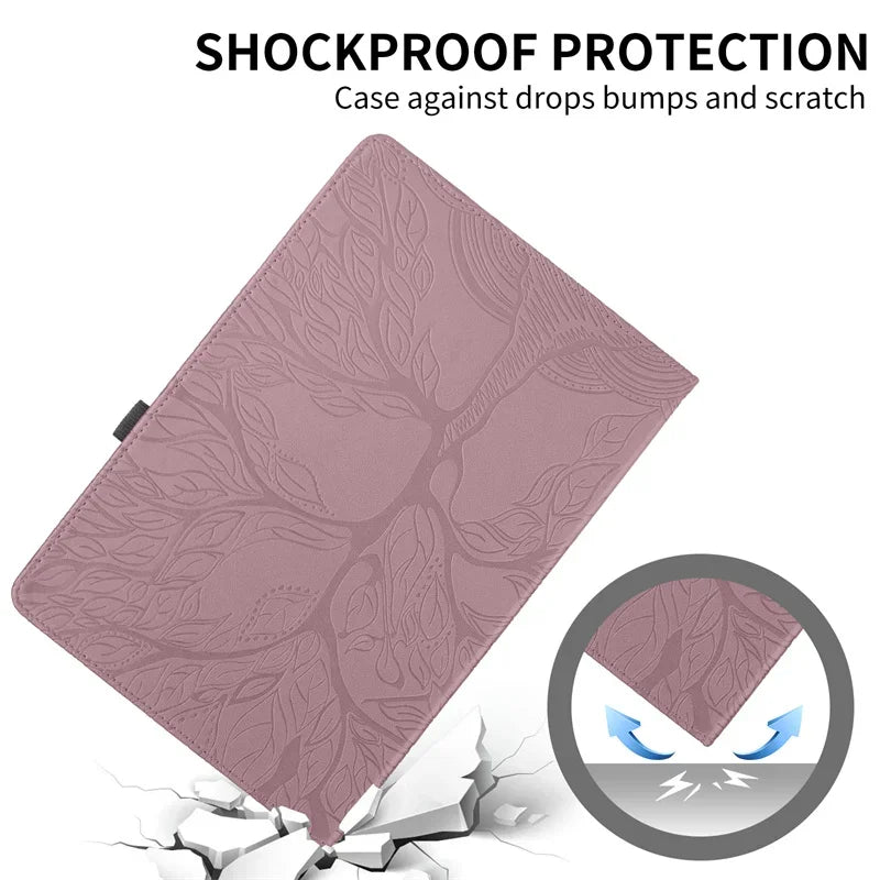 Honor Pad X8b 11" Case – Embossed PU Leather 360° Rotating Stand