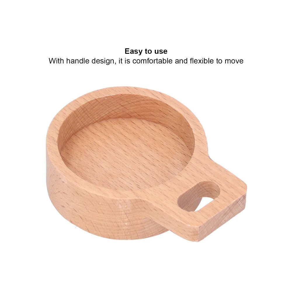 Beech Wood Snack & Seasoning Dish with Handle | Set of 1 or 2