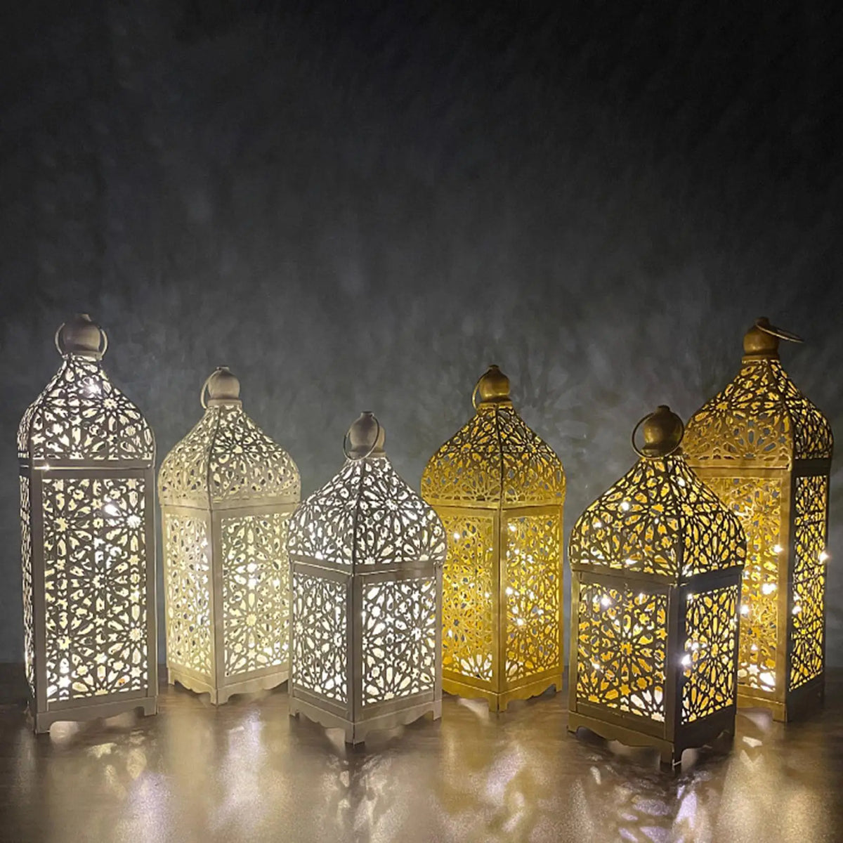 Vintage Iron Candle Lantern – Pillar & Tealight Holder