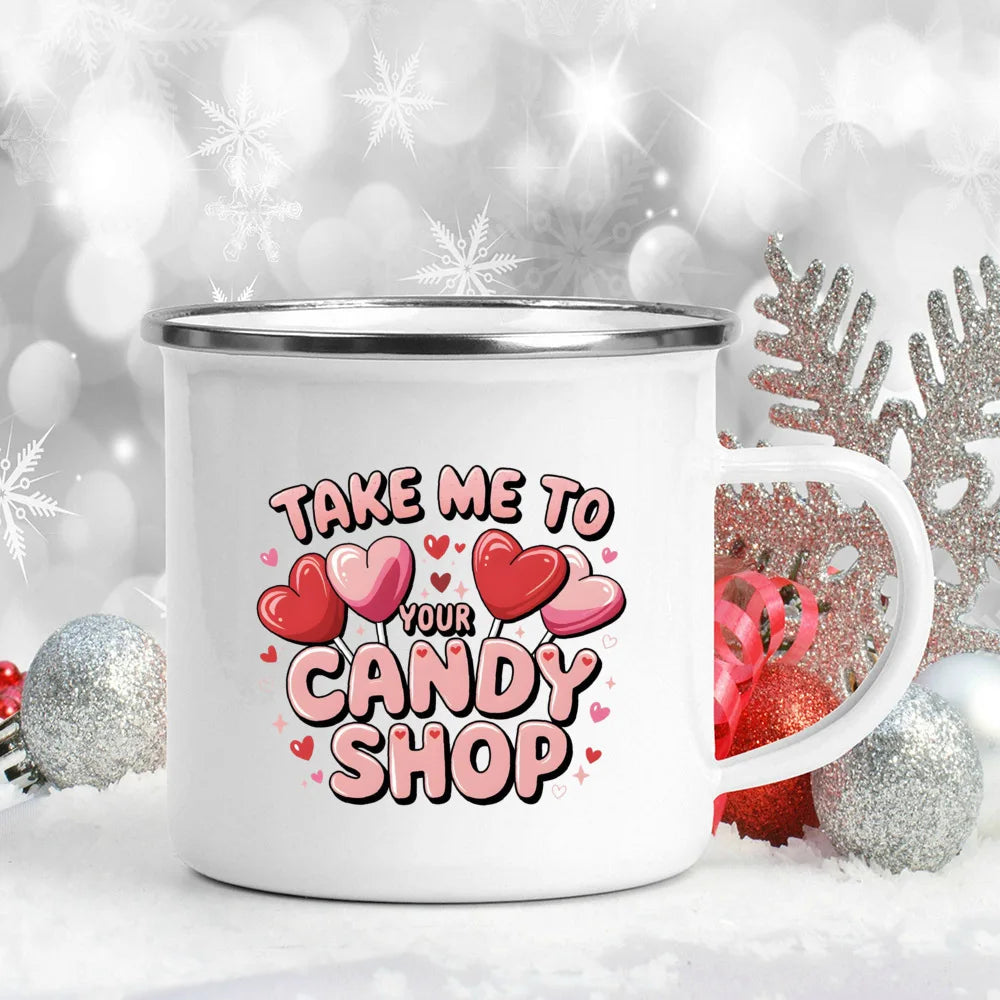 "You Make Me Melt" Enamel Mug – Valentine's Day Gift