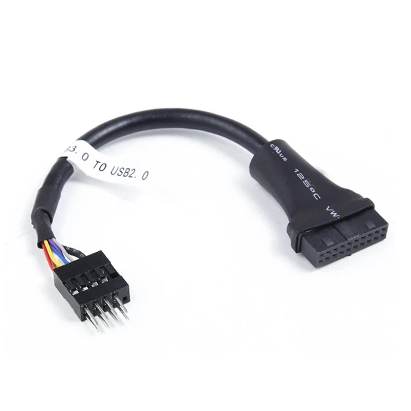 USB 3.0 to USB 2.0 Converter Cable – 20 Pin to 9 Pin Adapter