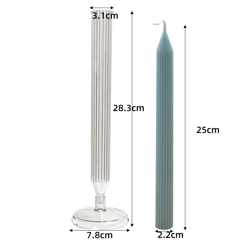 DIY Plastic Candle Molds – Cylinder, Round & Irregular Shapes