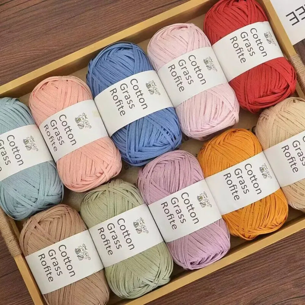 Multicolour Raffia Yarn – DIY Crochet, Knitting & Gift Wrap