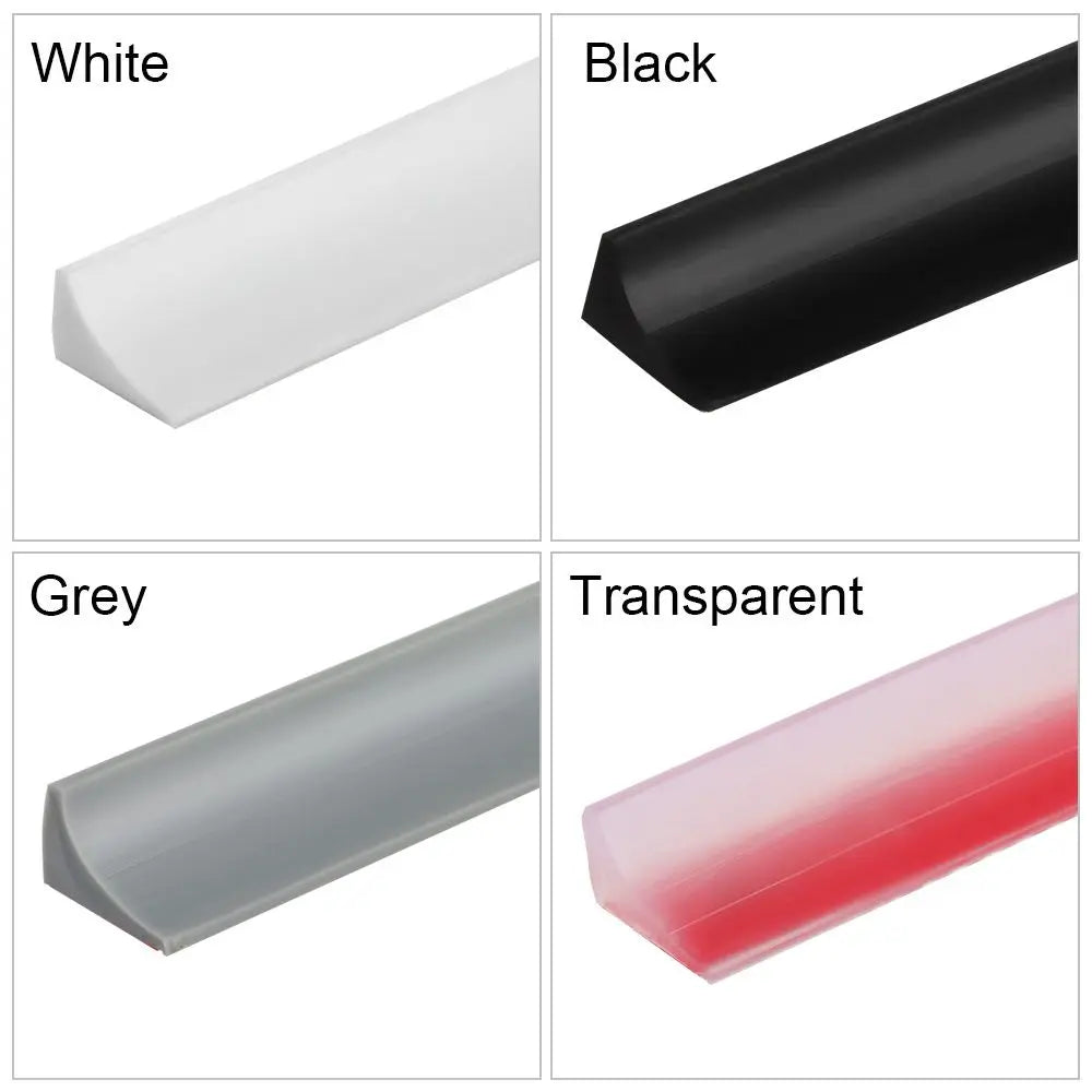Bendable Silicone Shower Dam Water Stopper Self-Adhesive Strip