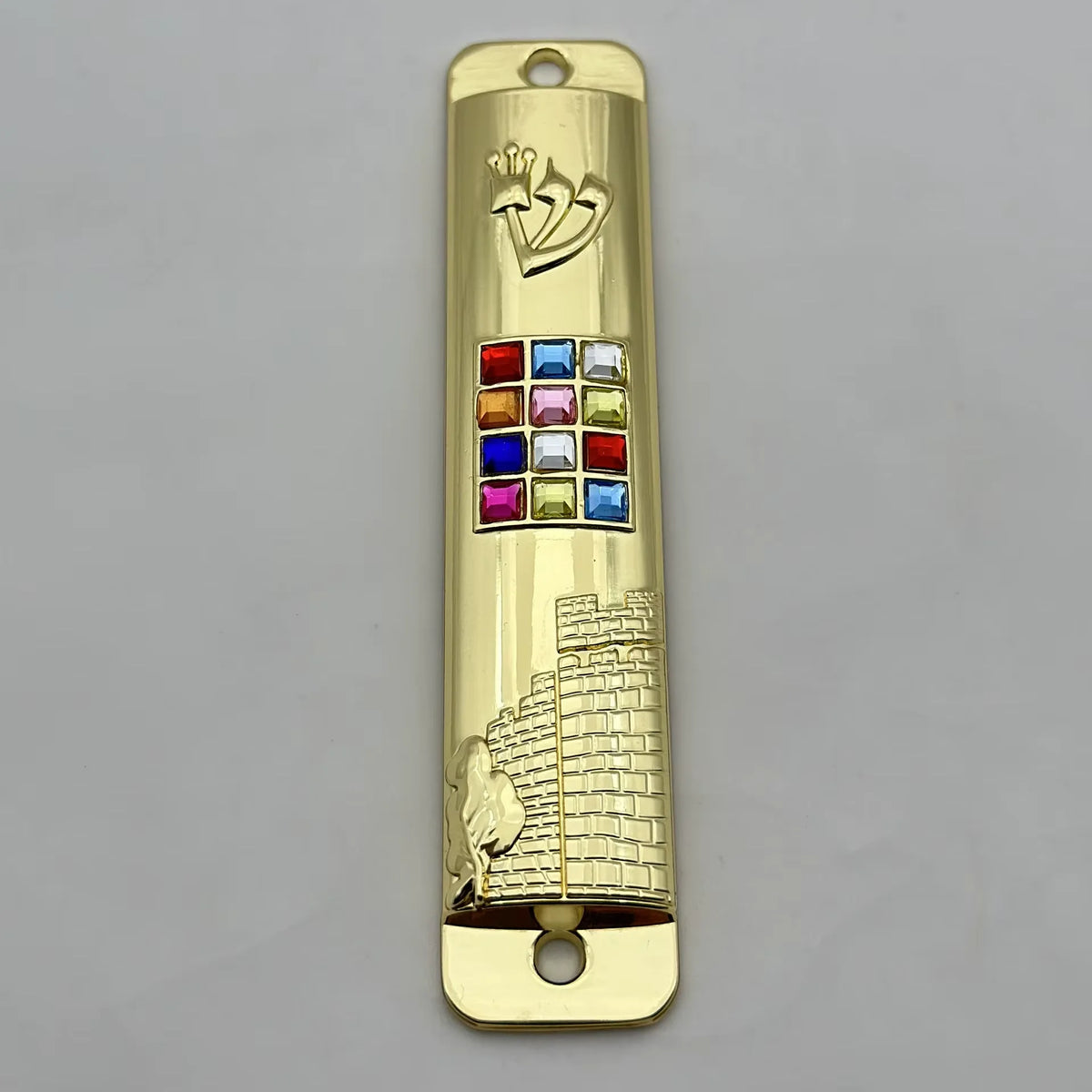 Jerusalem Mezuzah Case – Jewish Home & Hanukkah Door Decor