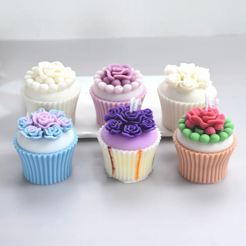 Silicone Cake Cup Mold – DIY Candle Soap Resin Plaster Craft